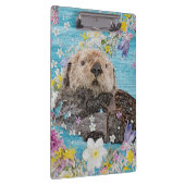 花の川に浮かぶ、おとぎ話のオッター クリップボード (右)