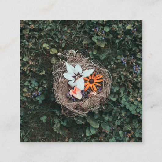 花の巣 スクエア名刺 (正面)