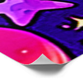 花の巣:惑星と星 ポスター (角)