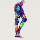 花の巣：惑星と星 レギンス (右)