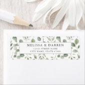 花の差出人住所ラベル ラベル (インサイチュ)