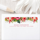 花の差出人住所ラベル ラベル (インサイチュ)