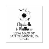 花の差出人住所 セルフインキングスタンプ (デザイン)