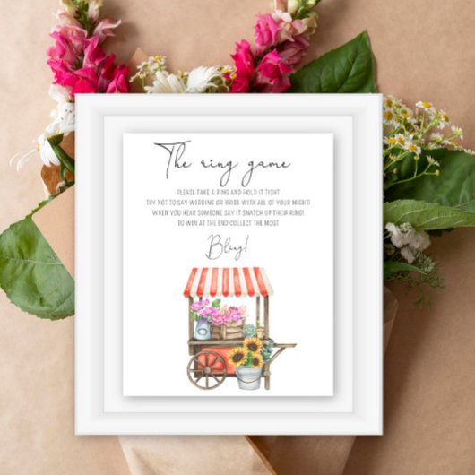 花の市場 – ゲームのポスターにリングを置く ポスター