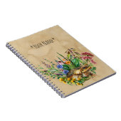 花の帳面の中のヒキガエル ノートブック (右側)