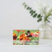 花の常習者-エレガントなマルハナバチ属 名刺 (スタンド正面)