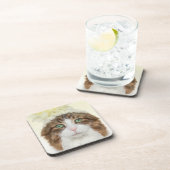 花の帽子を持つ猫 コースター (右側)