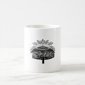 花の帽子 コーヒーマグカップ (中央)
