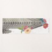 花の平らな鉄|ニューヨーク、NY ヨガマット (正面(横))