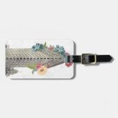 花の平らな鉄|ニューヨーク、NY ラゲッジタグ (正面横)