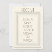 花の平和のサイン 現代のボヘミアンフラワー ガーリー サンキューカード (裏面)