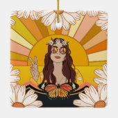 花の平和 セラミックオーナメント (裏面)