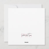 花の幸せな母の日の水彩花 シーズンカード (裏面)