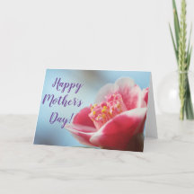 花の幸せな母の日カードブランク中
