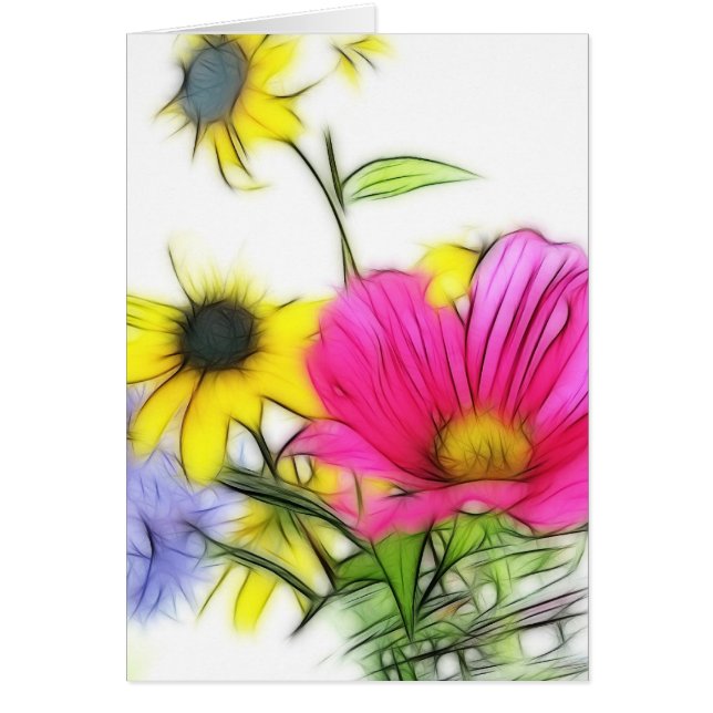 花の幸せな花束 (正面)