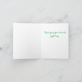 花の幸せな誕生日カード 招待状 (内部)