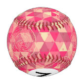花の幾何学模様 野球ボール (裏面)