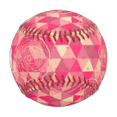 花の幾何学模様 野球ボール (正面)