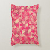 花の幾何学的なパターン アクセントクッション (正面(垂直))