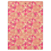 花の幾何学的なパターン クリップボード (裏面)