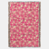 花の幾何学的なパターン スローブランケット (正面縦)