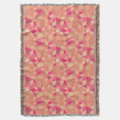 花の幾何学的なパターン スローブランケット (正面縦)