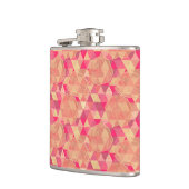 花の幾何学的なパターン フラスク (左)