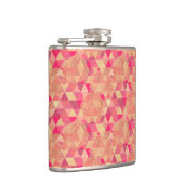 花の幾何学的なパターン フラスク (右)