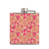 花の幾何学的なパターン フラスク (裏面)