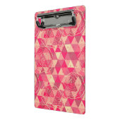 花の幾何学的なパターン ミニクリップボード (アングル2)