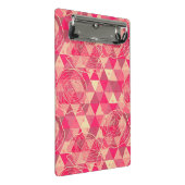 花の幾何学的なパターン ミニクリップボード (アングル)