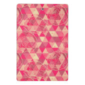 花の幾何学的なパターン ミニクリップボード (裏面)