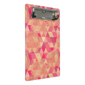 花の幾何学的なパターン ミニクリップボード (アングル)