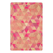 花の幾何学的なパターン ミニクリップボード (裏面)