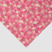 花の幾何学的なパターン 薄葉紙 (詳細)