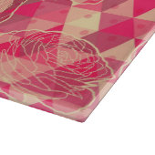 花の幾何模様 カッティングボード (角)