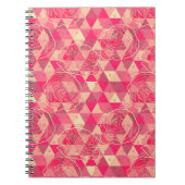 花の幾何模様 ノートブック (正面)