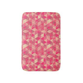 花の幾何模様 バスマット (正面縦)