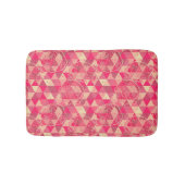 花の幾何模様 バスマット (正面)
