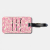 花の幾何模様 ラゲッジタグ (裏面横)