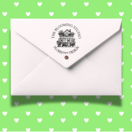 花の店頭ゴム印 ラバースタンプ