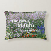 花の庭で地球が笑うフローラ アクセントクッション (正面)