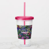 花の庭で地球が笑うフローラ アクリルタンブラー (正面)