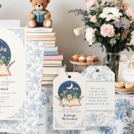 花の庭で新しい章が月を読み始める ギフトタグ