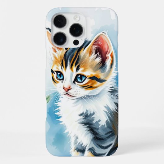 花の庭の子猫 iPhoneケース (裏面)