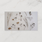 花の庭の素朴な花の会合媒体 名刺 (裏面)