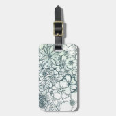 花の庭の荷物のラベル ラゲッジタグ (正面縦)
