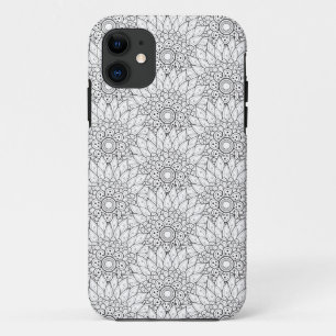 花の庭の落書き iPhone 11 ケース