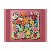 花の庭 |紙アート