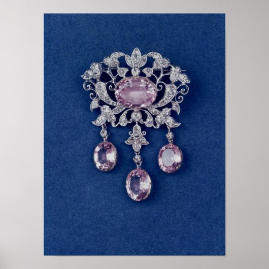 花の形のブローチ, c.1780 ポスター (正面)